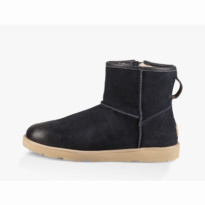 Waterproof UGG Classic Mini Zip Homem Azul Marinho | PT-YEGRH